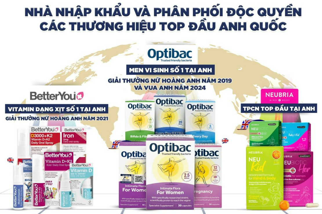 NHÀ NHẬP KHẨU VÀ PHÂN PHỐI ĐỘC QUYỀN CÁC THƯƠNG HIỆU TOP ĐẦU ANH QUỐC
